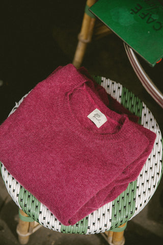 Pull en Baby Alpaga col rond manches courtes