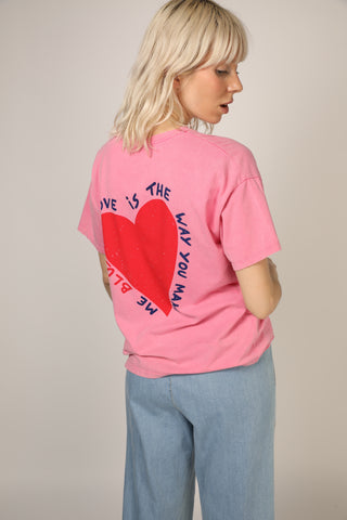 T-shirt délavé Blush col rond