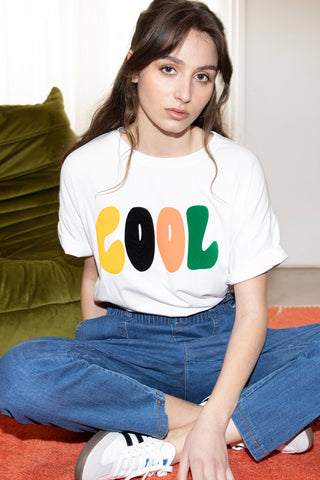 T-shirt délavé Cool col rond