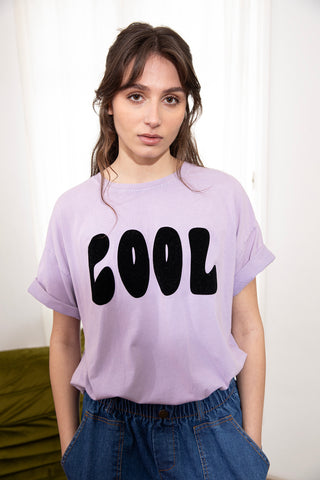 T-shirt délavé Cool col rond