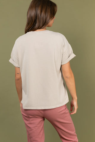 T-shirt délavé Desert Daze col rond