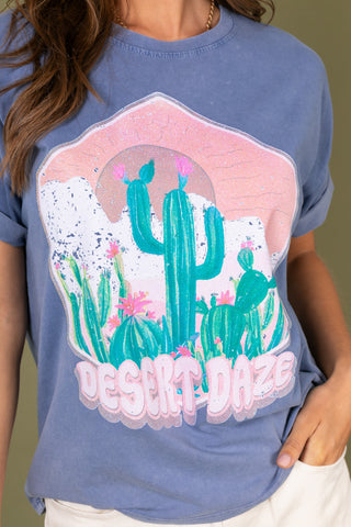 T-shirt délavé Desert Daze col rond