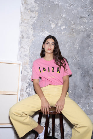 T-shirt délavé Ibiza col rond