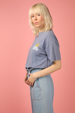 T-shirt délavé Island Life col rond