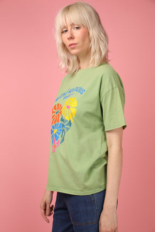 T-shirt délavé Marché Aux Fleurs col rond