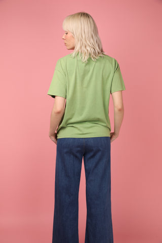 T-shirt délavé Marché Aux Fleurs col rond