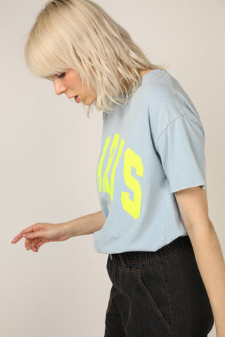 T-shirt délavé Paris col rond