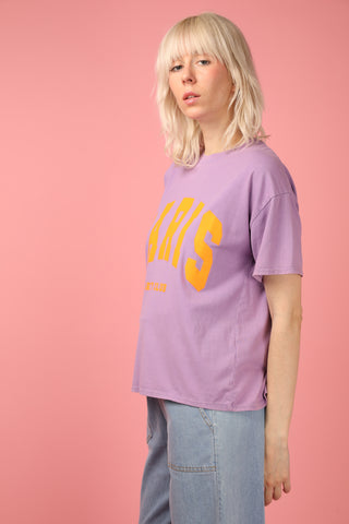 T-shirt délavé Paris col rond