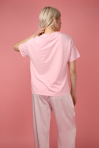 T-shirt délavé Shell col rond