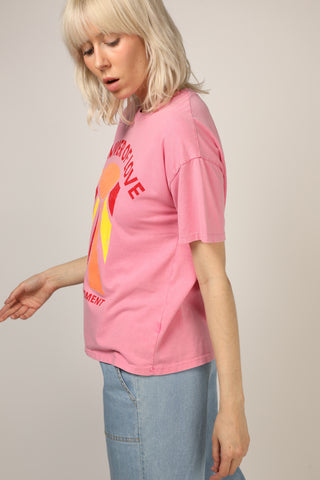 T-shirt délavé Summer Of Love col rond