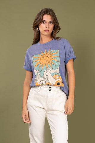 T-shirt délavé The Sun col rond