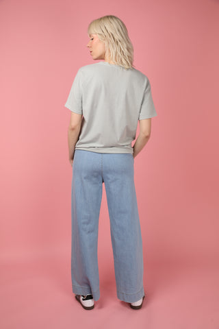 T-shirt délavé La Vie En Rose col rond