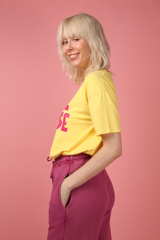 T-shirt délavé La Vie En Rose col rond