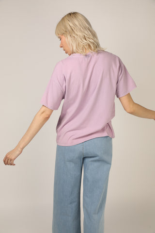 T-shirt délavé La Vie En Rose col rond