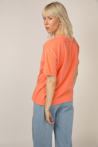 T-shirt délavé La Vie En Rose col rond