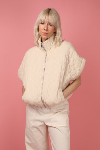 Veste matelassée manches courtes