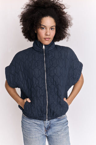 Veste matelassée manches courtes