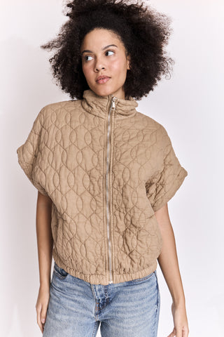 Veste matelassée manches courtes