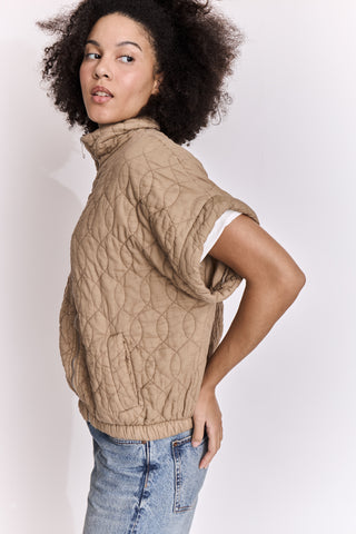 Veste matelassée manches courtes