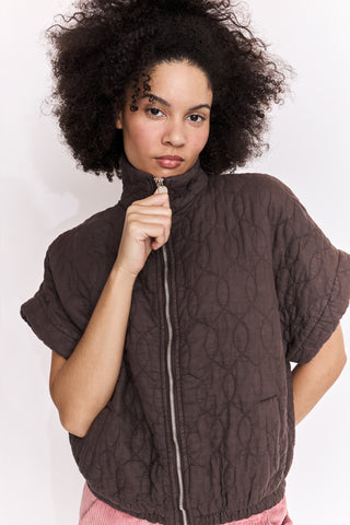 Veste matelassée manches courtes