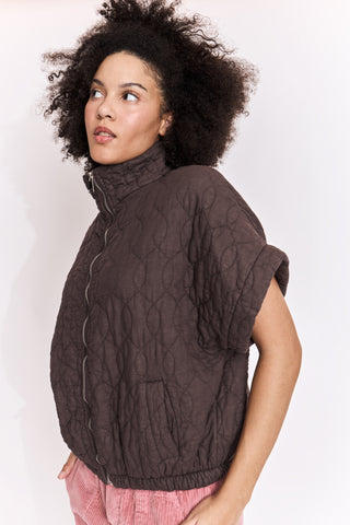 Veste matelassée manches courtes