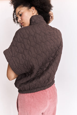 Veste matelassée manches courtes