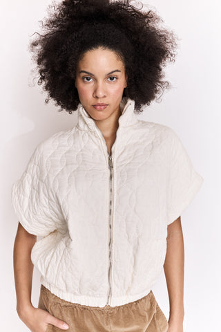 Veste matelassée manches courtes