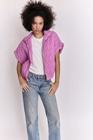 Veste matelassée manches courtes