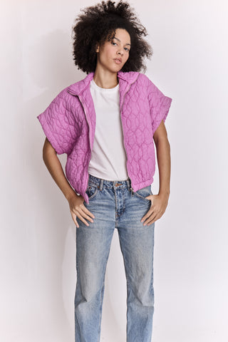 Veste matelassée manches courtes