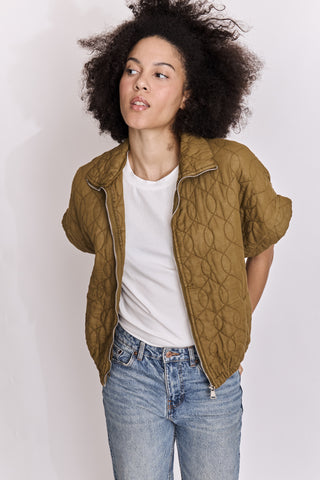 Veste matelassée manches courtes