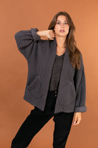 Veste matelassée manches longues