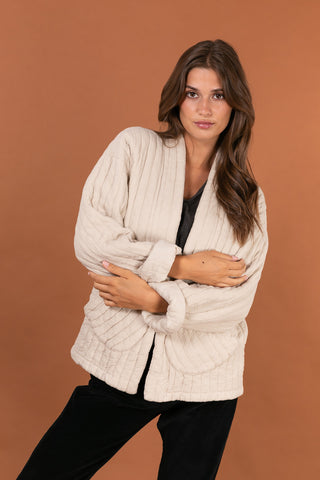 Veste matelassée manches longues