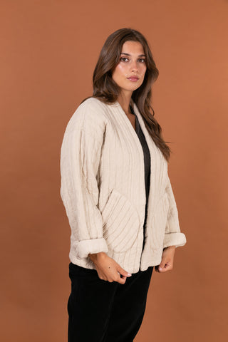 Veste matelassée manches longues