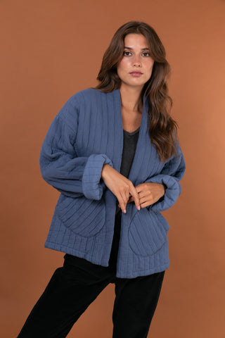 Veste matelassée manches longues