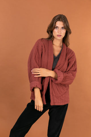 Veste matelassée manches longues