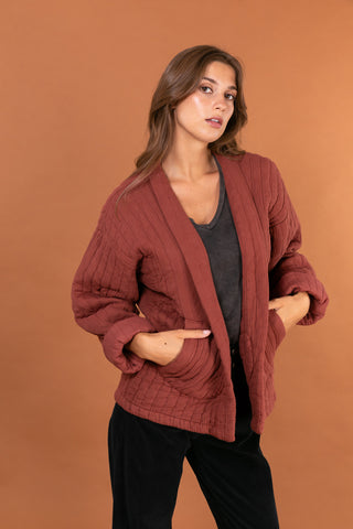 Veste matelassée manches longues