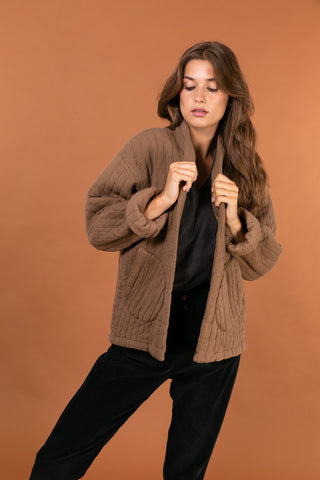 Veste matelassée manches longues