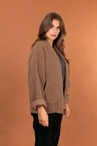 Veste matelassée manches longues