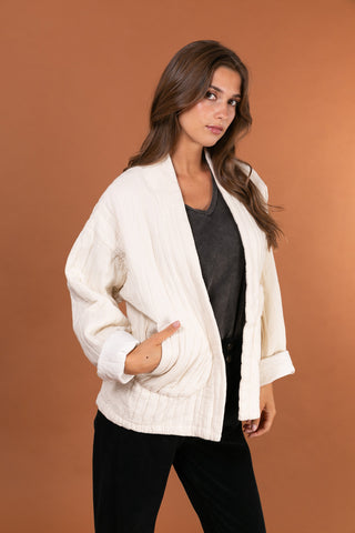 Veste matelassée manches longues