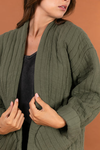 Veste matelassée manches longues