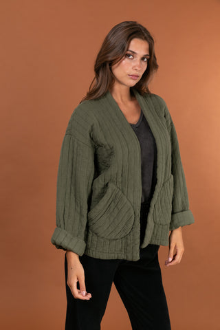 Veste matelassée manches longues