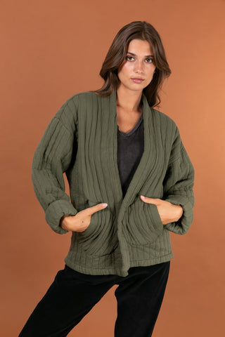 Veste matelassée manches longues