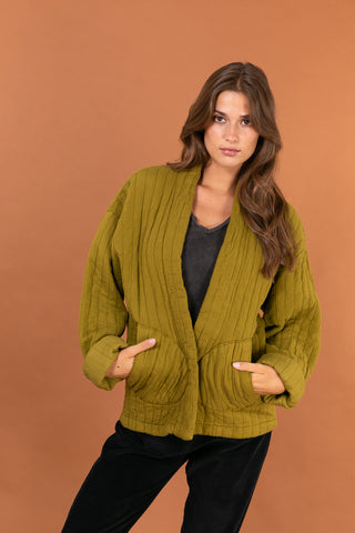 Veste matelassée manches longues