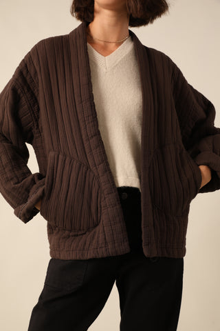 Veste matelassée manches longues