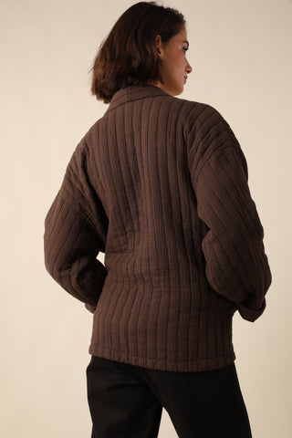 Veste matelassée manches longues