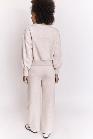 Sweatshirt uni en coton