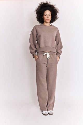 Sweatshirt uni en coton