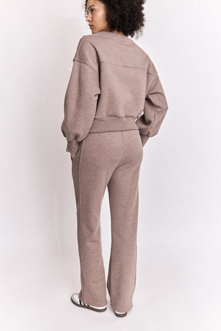 Sweatshirt uni en coton