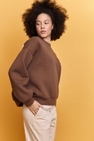 Sweatshirt molletonné Amour