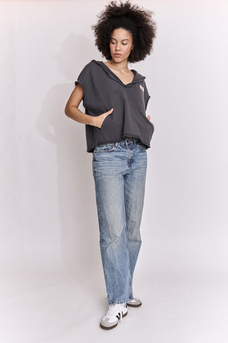 Sweatshirt loose à capuche Arty Club